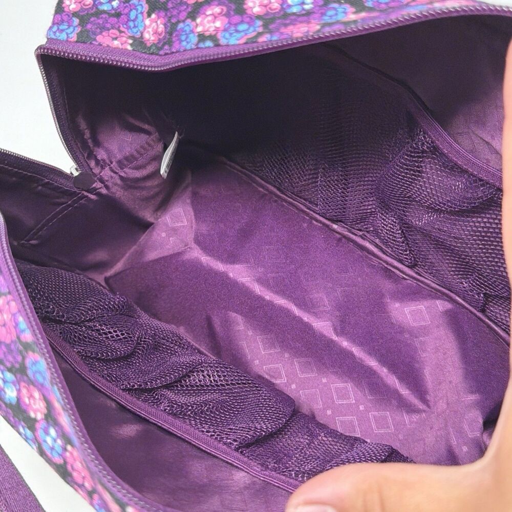 Vera Bradley Lighten Up Travel Organizer Berry Burst NWT Cosmetic Toiletry Bag - Picture 15 of 16